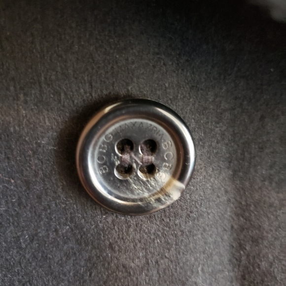 BCBGMAXAZRIA Double Breasted Black Wool Pea Coat - Picture 5 of 9